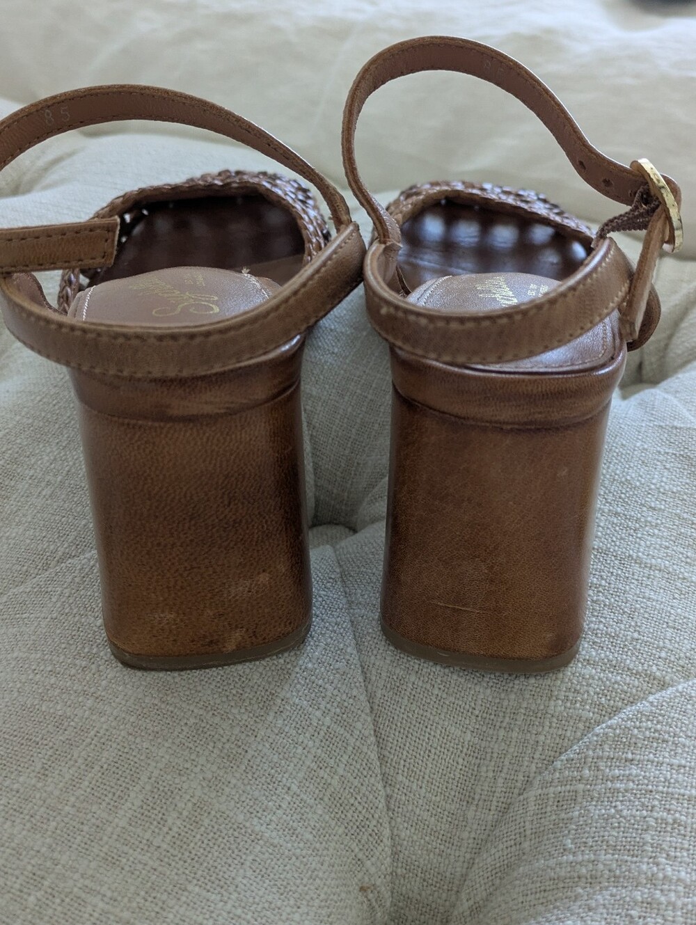 Seychelles Bali Pumps Woven Pumps In Tan Or Brown, Size 8.5 - Picture 4 of 8
